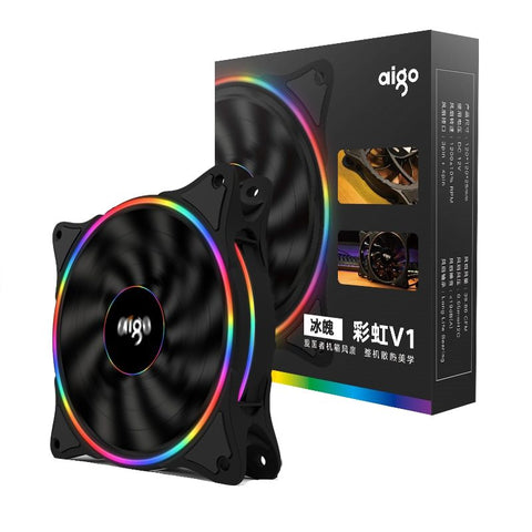 120mm 12V RGB PC Case Fan with 4-Pin Connector - main fan or cooler view
