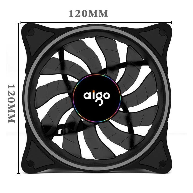 120mm 12V RGB PC Case Fan with 4-Pin Connector - additional detail photo 4
