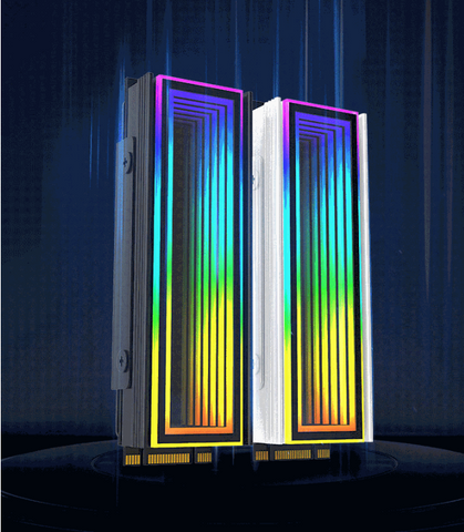AEPC S-Mirror M.2 SSD Heatsink ARGB - mounting detail