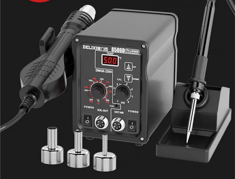 Delixi 8786D Pro Two-in-one Hot Air Gun Welding Station - main product photo