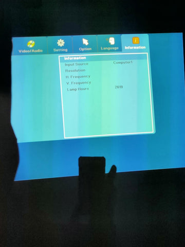 Projector ViewSonic PJD5123 For Home Use Projectors - Retail & Event Display - ports, accessories or control detail