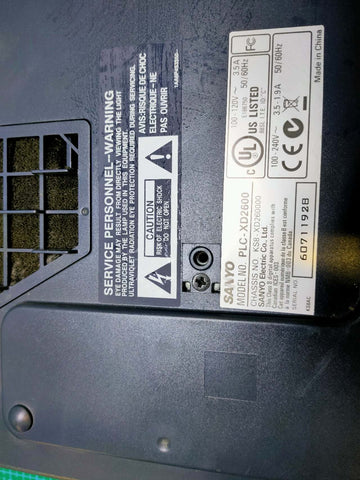 Projector Sanyo PLC-XD2600 For Home Use Projectors - Retail & Event Display - additional detail photo 5