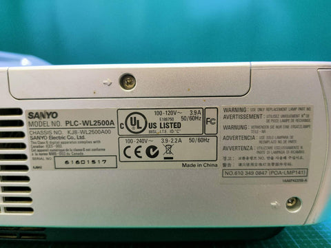 Projector Sanyo PLC-WL2500A For Home Use Projectors - Retail & Event Display - projection effect or use-case view