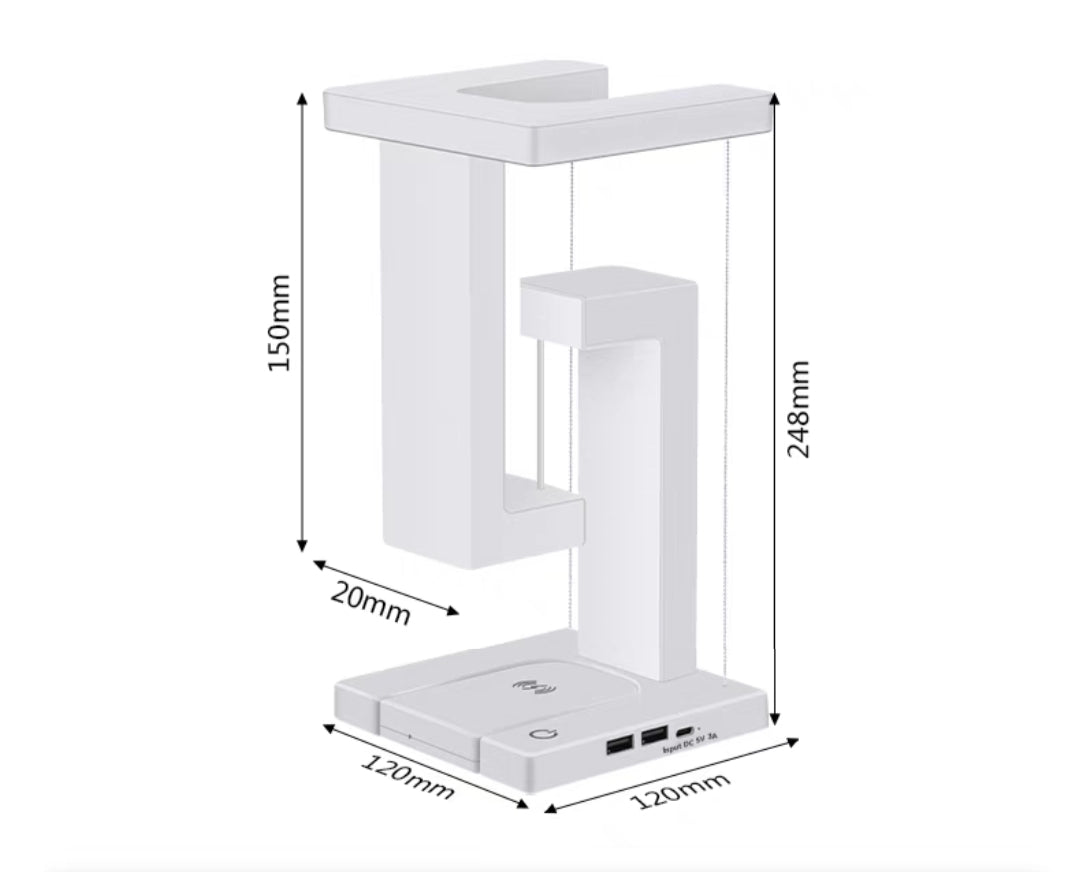 Tensegrity Wireless Charger With Desk Lamp - additional detail photo 4