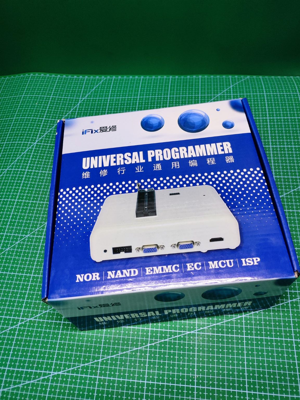 RT809H / IFIX 809H Programmer for EMMC, NAND and Flash Repair - label and capacity detail