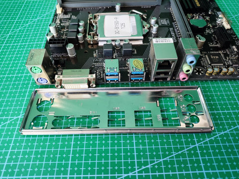 GIGABYTE GA-B150M-EVO B150 LGA1151 DDR4 Motherboard + I/O Shield - rear ports and connector detail