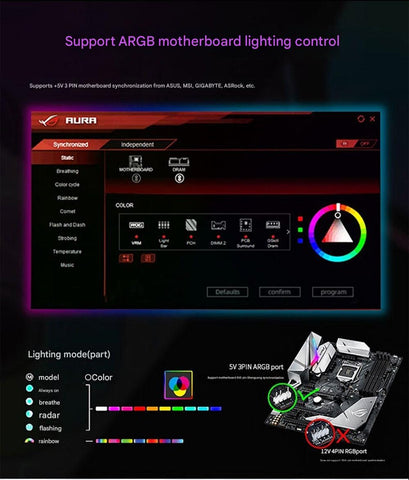AEPC O3 PRO ARGB 120mm Infinity Mirror Fan - additional detail photo 5