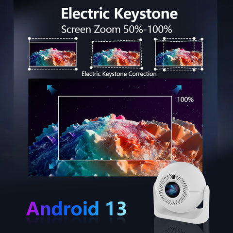 APEC 360 Home Projector 4K hard decoding WIFI BT up to 100 inch - Retail & Event Display - additional detail photo 5