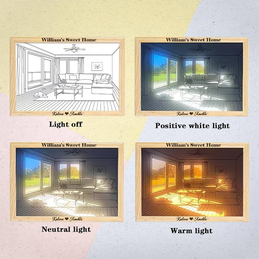 AEPC Light Painting Night Light - Empty Room Pattern - additional detail photo 8