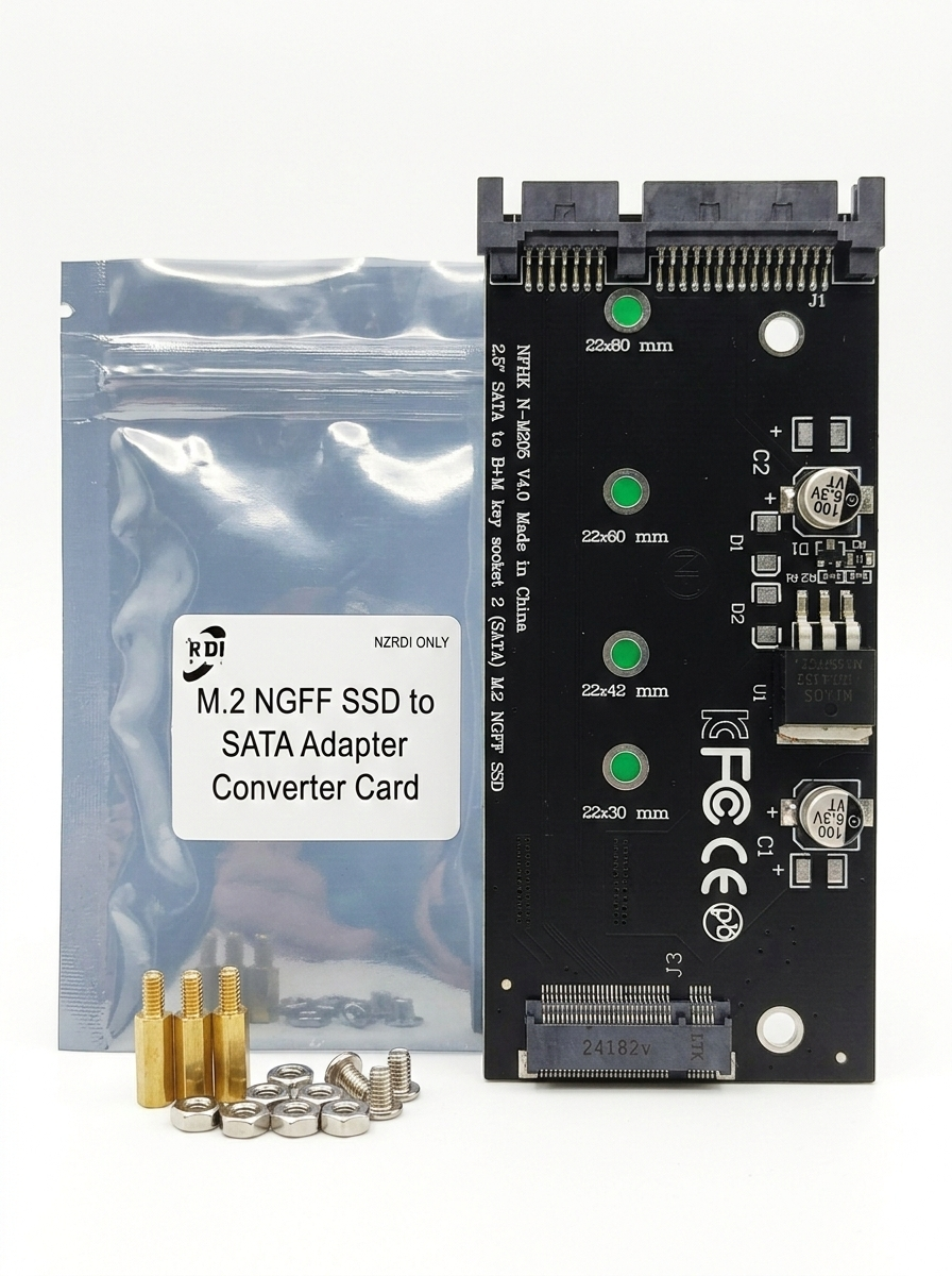 M.2 NGFF SSD to 2.5 SATA Adapter Converter Card - main part view