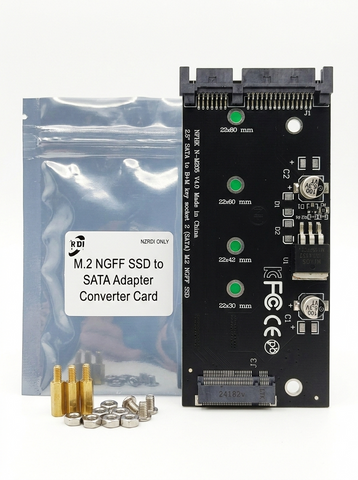 M.2 NGFF SSD to 2.5 SATA Adapter Converter Card - main part view