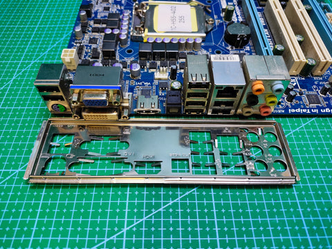 GIGABYTE H55 Motherboard LGA 1156 Intel 1st Gen - Refurbished 90-Day Warranty - rear ports and connector detail