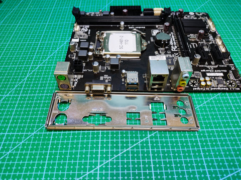 GIGABYTE H81 Motherboard LGA 1150 Intel 4th 5th Gen - Refurbished 90-Day Warranty - rear ports and connector detail