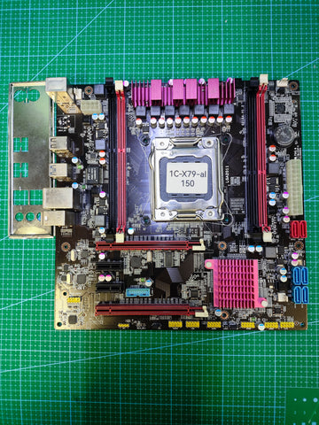Alienware X79 Motherboard LGA 2011 i7 / XEON - Tested Refurbished Board - full board and I/O shield view