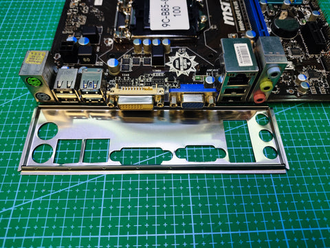 MSI B85 Motherboard LGA 1150 Intel 4th 5th Gen - Refurbished 90-Day Warranty - rear ports and connector detail