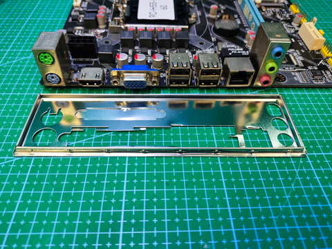 Intel H55 OEM Motherboard LGA 1156 Intel 1st Gen - Refurbished 90-Day Warranty - rear ports and connector detail