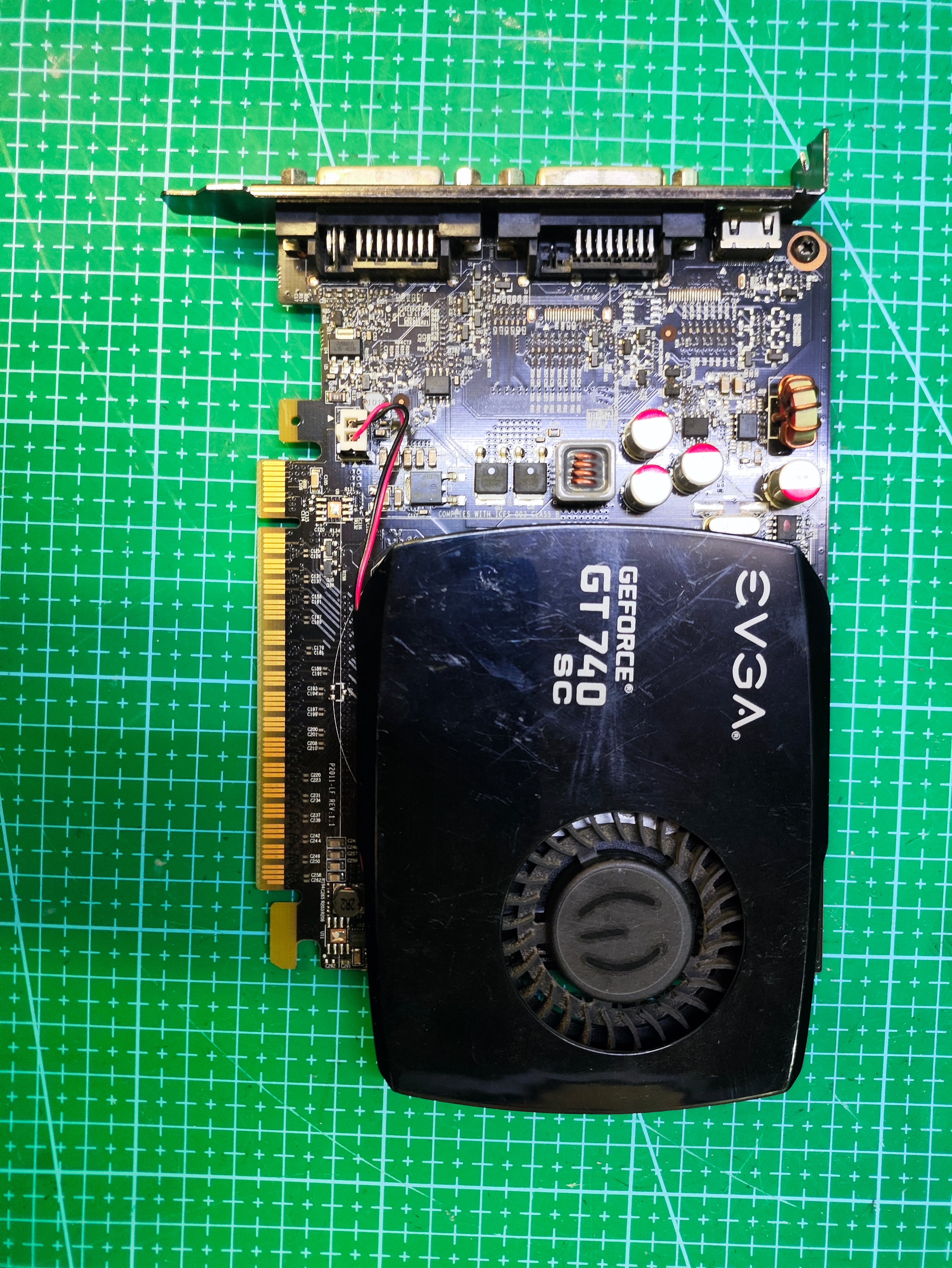 EVGA GeForce GT 740 2GB Superclocked GPU - main product photo