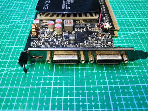 EVGA GeForce GT 740 2GB Superclocked GPU - detail photo