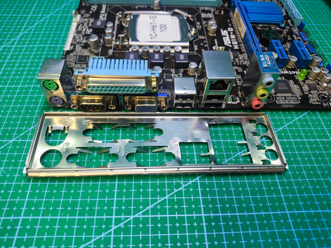 ASUS H61 Motherboard LGA 1155 Intel 2nd 3rd Gen - Refurbished 90-Day Warranty - rear ports and connector detail