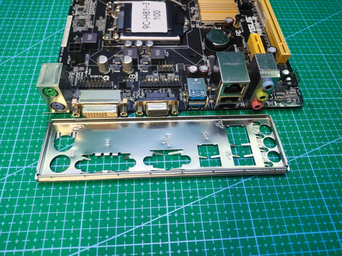 ASUS H81 Motherboard LGA 1150 Intel 4th 5th Gen - Refurbished 90-Day Warranty - rear ports and connector detail