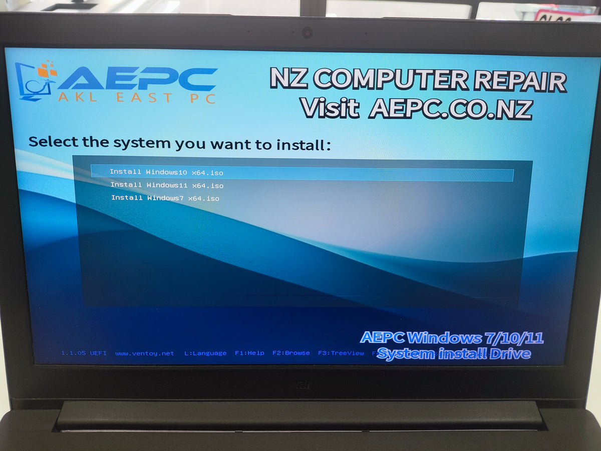 AEPC Windows Installation Drive Windows 7 / 10 / 11 USB Bootable Drive - main product photo