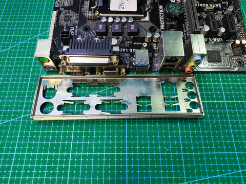 ASUS H81 Motherboard LGA 1150 Intel 4th 5th Gen - Refurbished 90-Day Warranty - rear ports and connector detail