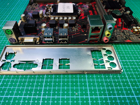 ASUS H310 Motherboard LGA 1151 Intel 8th 9th Gen - Refurbished 90-Day Warranty - rear ports and connector detail