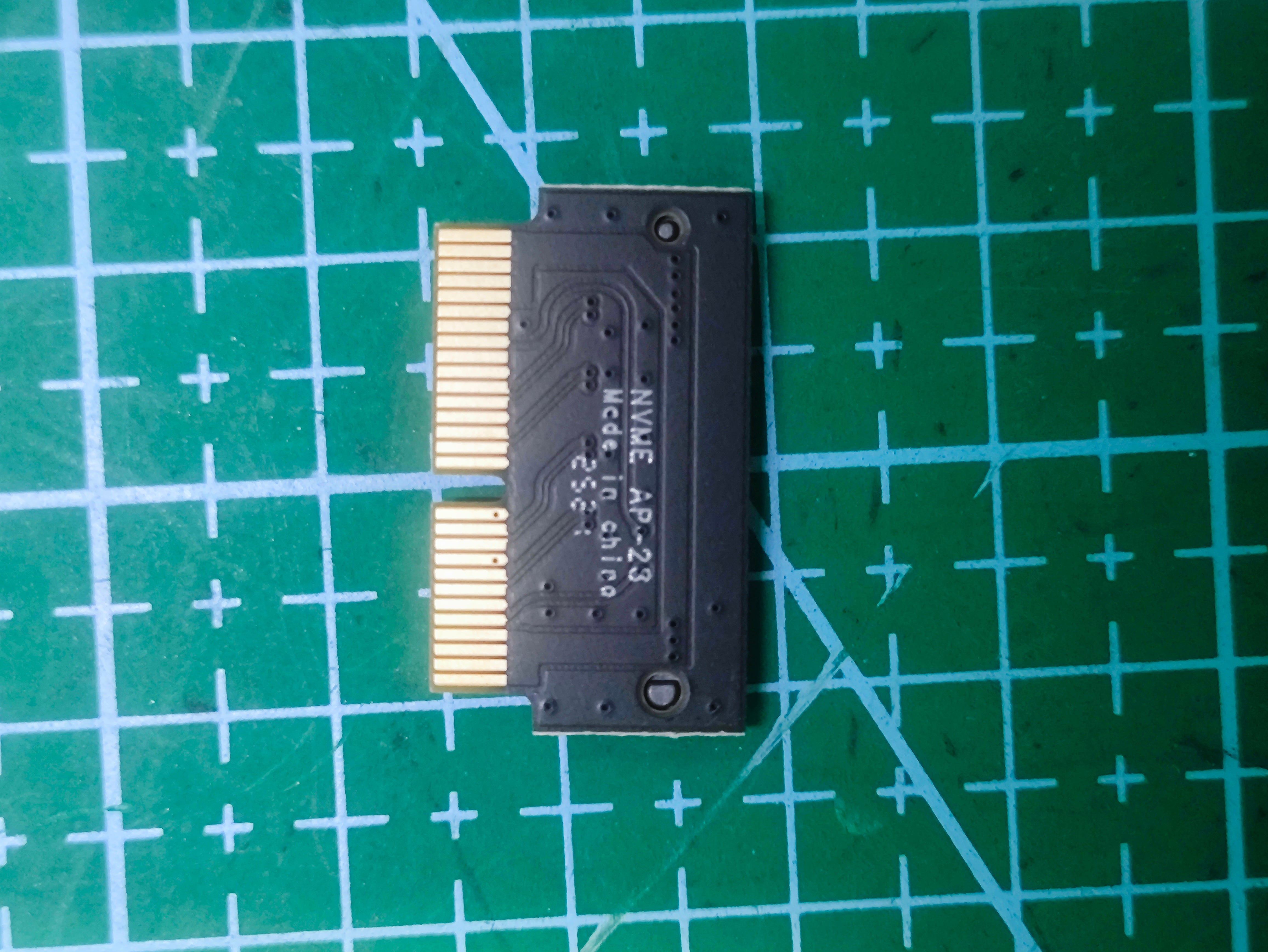 M.2 NVMe M2 SSD Converter Card for Apple Macbook Air Pro 2013-2017 A1466 A1502 - label and capacity detail