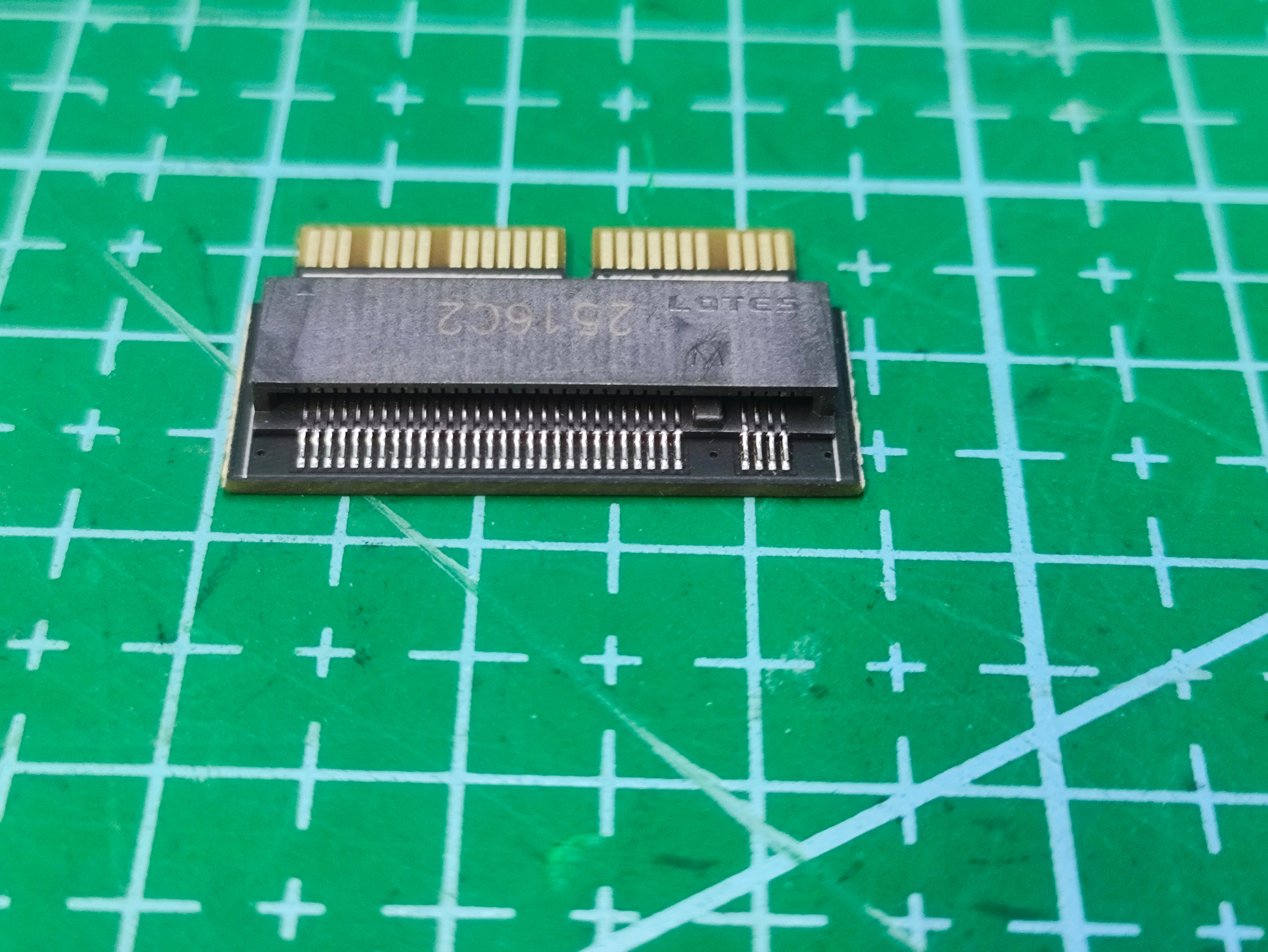 M.2 NVMe M2 SSD Converter Card for Apple Macbook Air Pro 2013-2017 A1466 A1502 - connector or module detail
