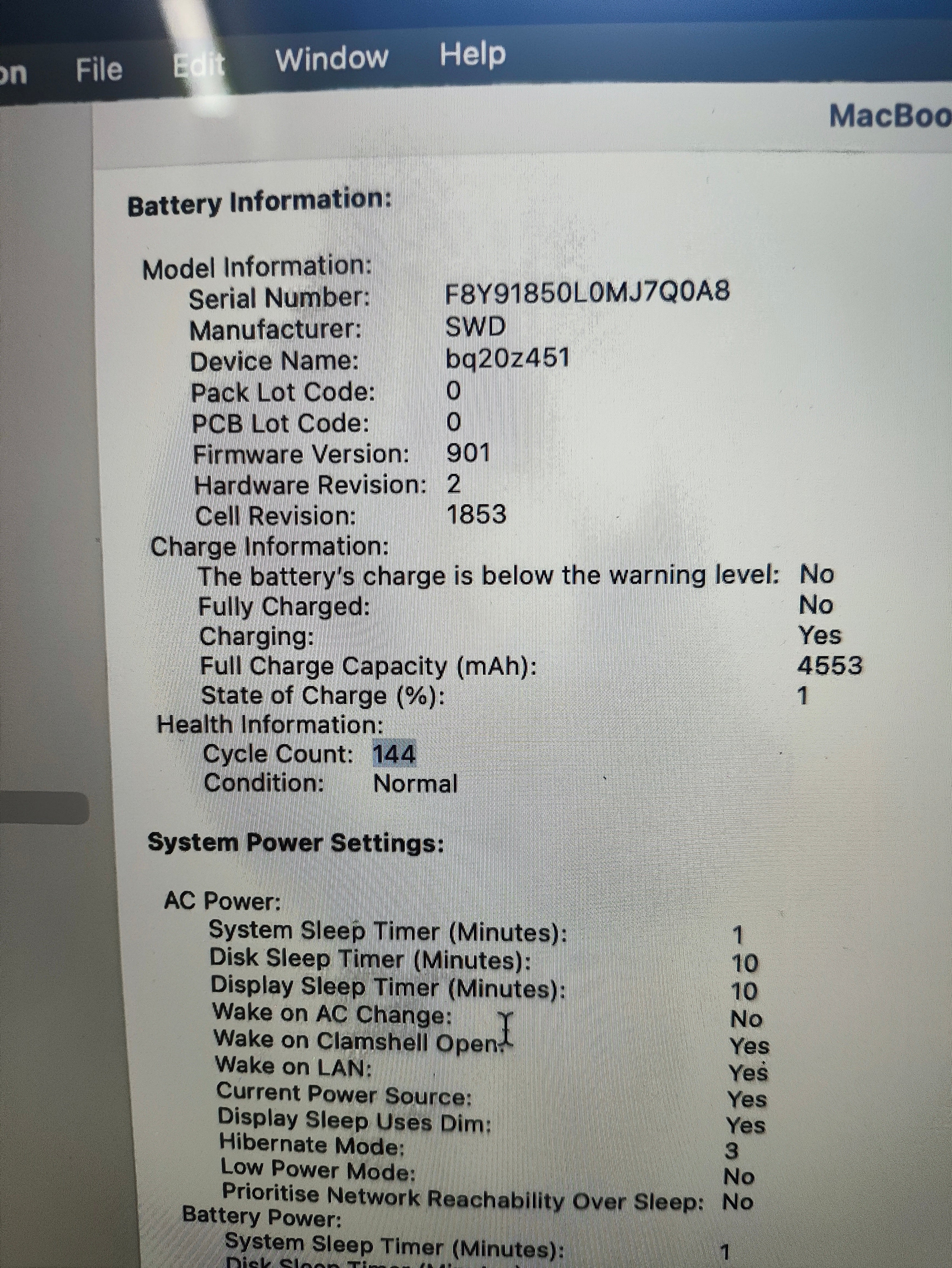 MacBook Pro 13 inch 2019 256GB 8GB RAM Silver A1989 - Used - additional detail photo 6