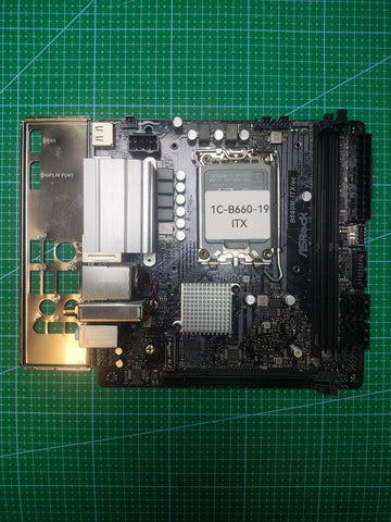 ASRock B660 Motherboard LGA 1700 Intel 12th 13th 14th Gen - Refurbished 90-Day Warranty - full board and I/O shield view
