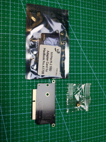 NVMe M.2 SSD Adapter Card for MacBook Pro A1708 - connector or module detail
