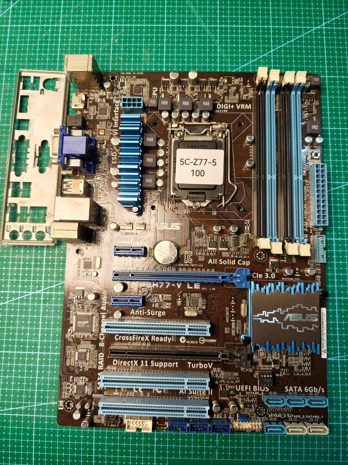 Refurbished ASUS Z77 motherboard – product detail image 1