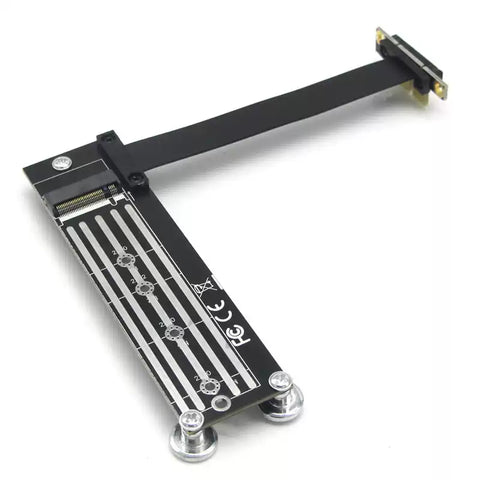 PCIe x1 to M.2 NVMe SSD Adapter Cable - PCIe 3.0 (20cm) - connector or module detail