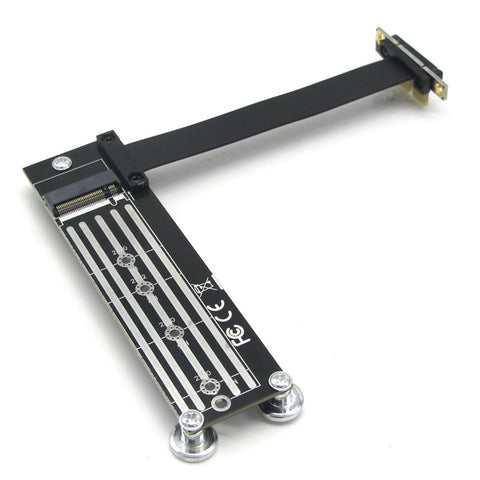 PCIe x1 to M.2 NVMe SSD Adapter Cable - PCIe 3.0 (20cm) - main part view