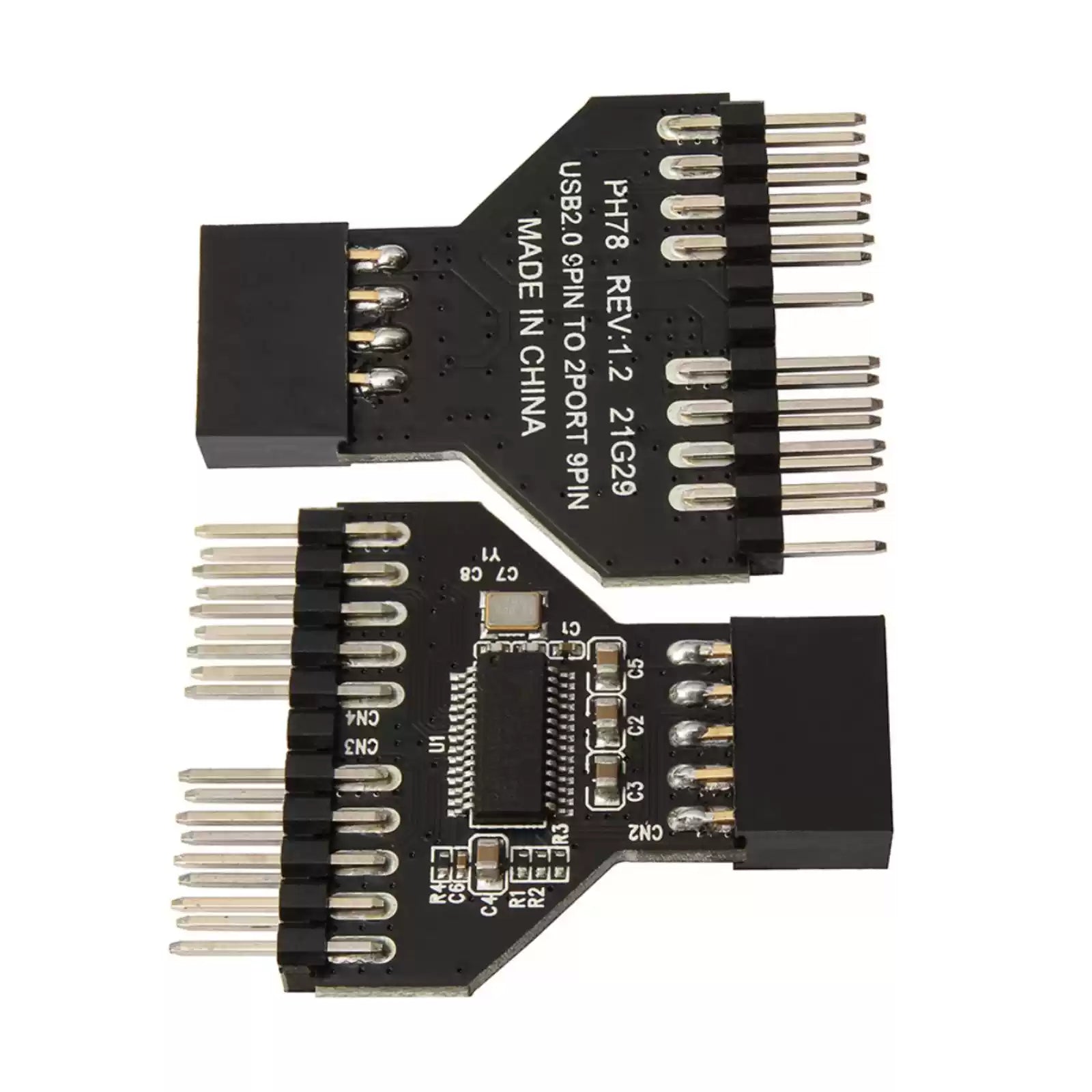 Desktop USB 2.0 9-Pin Header 1 to 2 Port Splitter - additional detail photo 4
