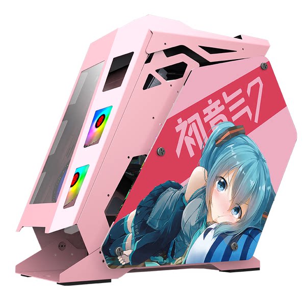 Miku-Style A1 PRO MATX Open-Frame Gaming Case - main part view