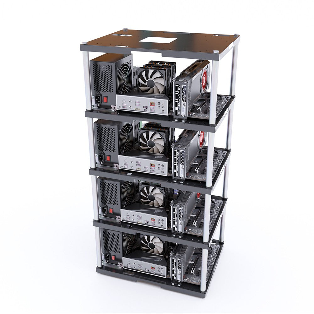 Multi-Layer Open Frame PC Case ATX MATX ITX Chassis Layer - main part view