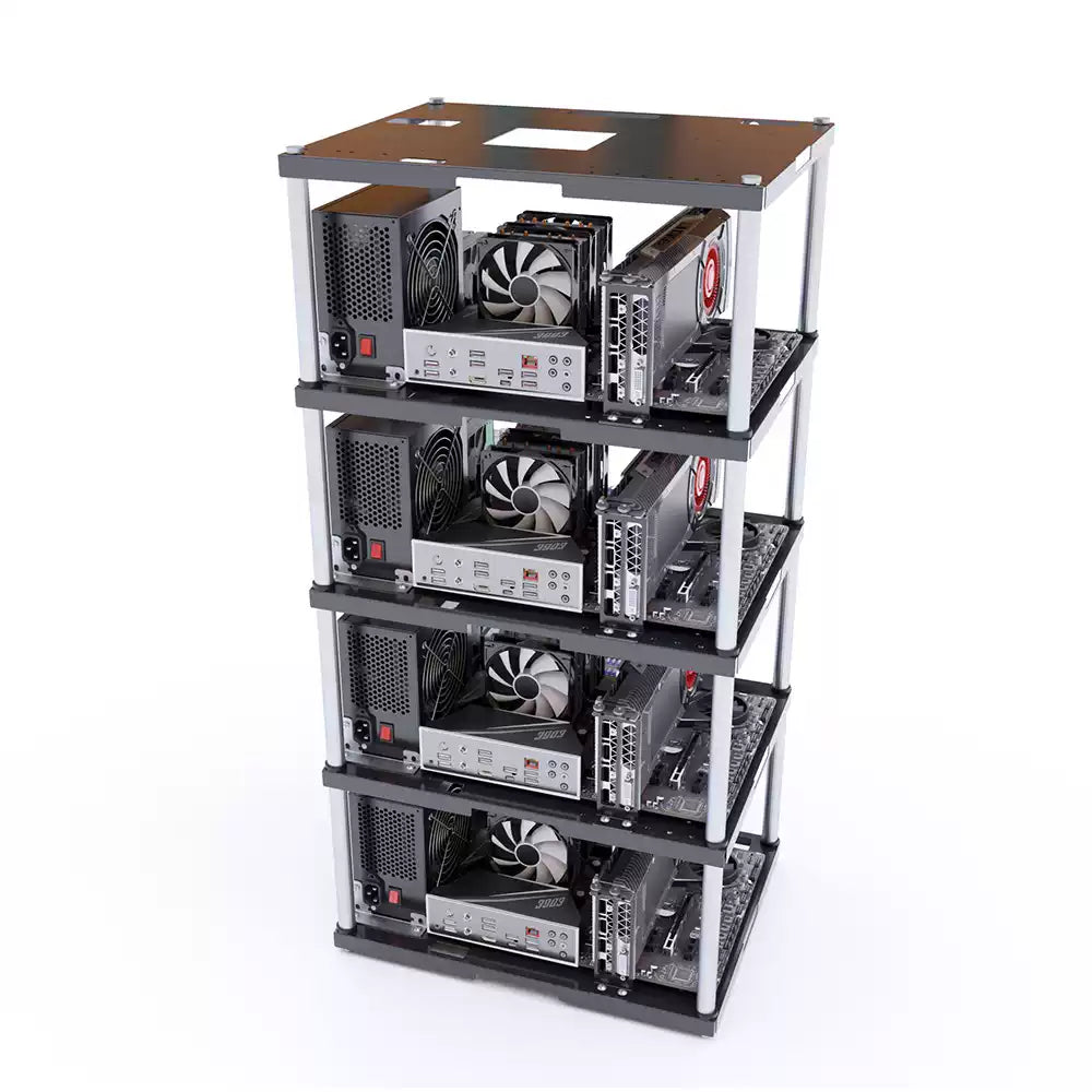 Multi-Layer Open Frame PC Case ATX MATX ITX Chassis Layer - additional detail photo 8