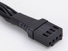 4-Pin PWM Fan Splitter Cable - 1 to 3 Extension (15cm) - label, connector and cable detail