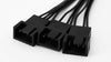 4-Pin PWM Fan Splitter Cable - 1 to 3 Extension (15cm) - main fan or cooler view