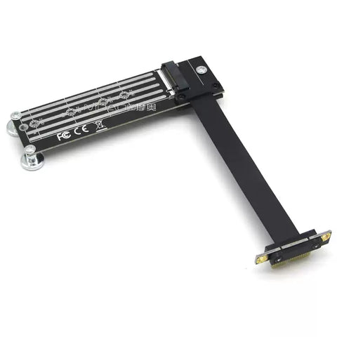 PCIe x1 to M.2 NVMe SSD Adapter Cable - PCIe 3.0 (20cm) - label and capacity detail