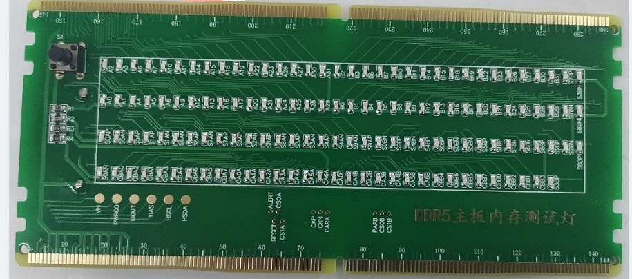 DDR5 Desktop Computer Memory Slot Motherboard Repair Test Tool - Tested Refurbished Board - full board and I/O shield view