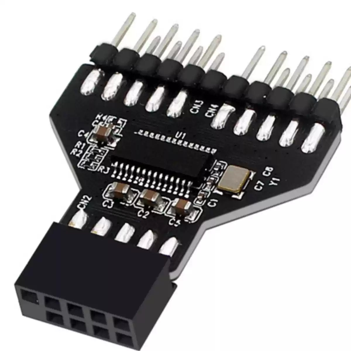 Desktop USB 2.0 9-Pin Header 1 to 2 Port Splitter - main product photo