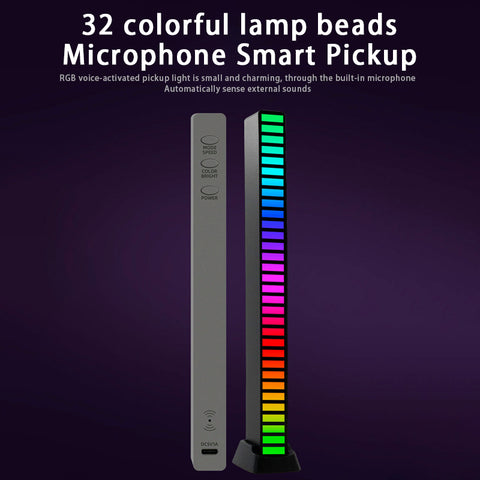 RGB Music Pickup Light - included item or label detail