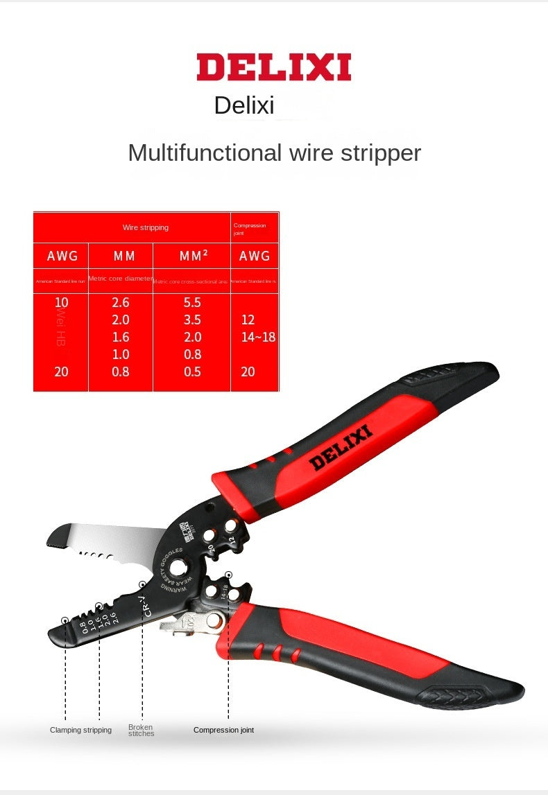 Delixi Multifunction wire stripper - detail photo