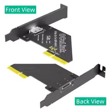 Desktop PCIe x1 to OCuLink Gen4 Adapter - use-case or included-part detail