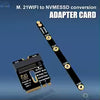 M.2 Wifi slot to NVMe M-Key SSD Adapter PCIe 4.0 - main part view