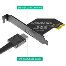 Desktop PCIe x1 to OCuLink Gen4 Adapter - additional detail photo 4
