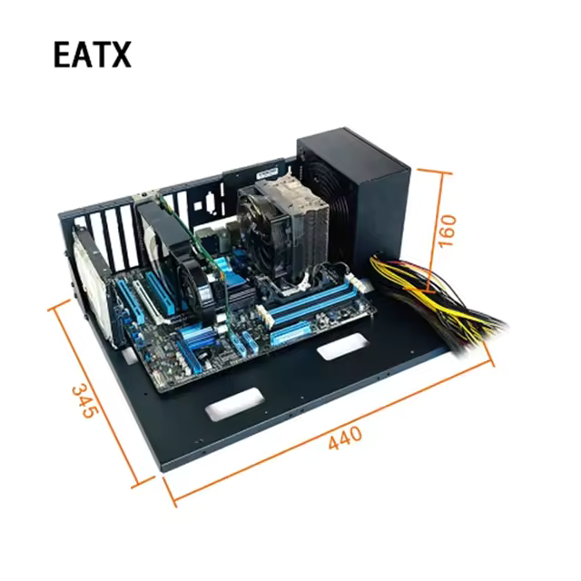 AEPC SF1 PRO Open PC Case Frame E-ATX/ATX/ITX Test Bench - main part view
